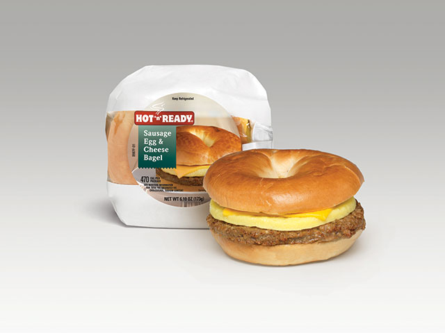 Sausage, Egg & Cheese Bagel